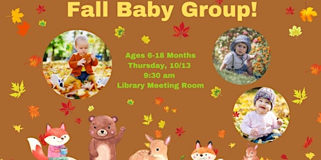 Thursday Morning Baby Group, Ages 6-18 Months @ Library Meeting Room