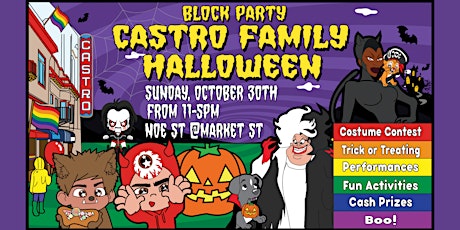 Castro Family Halloween Block Party & Costume Contest primary image