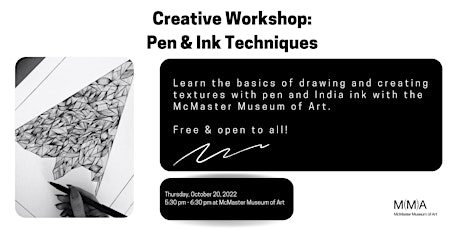 Creative Workshop: Pen and Ink Techniques primary image