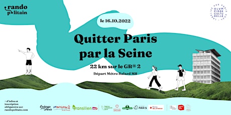 Quitter Paris par la Seine. Randopolitain 14/100