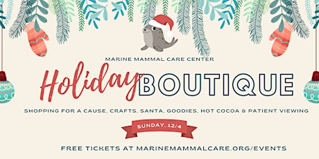 Marine Mammal Care Center Holiday Boutique