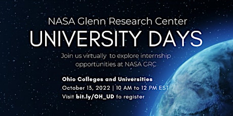 NASA GRC University Day Registration: Ohio Colleges and Universities