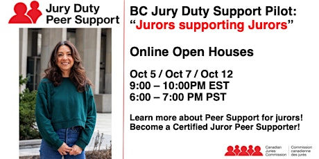 BC Jury Duty Peer Support Open House