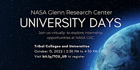 NASA GRC University Day Registration: Tribal Colleges and Universities (TCU