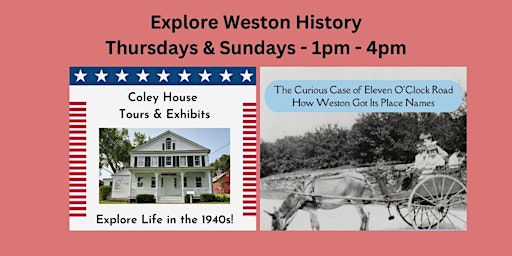Coley House Guided Tours & "Curious Case of 11:00 Road" Self-guided tour