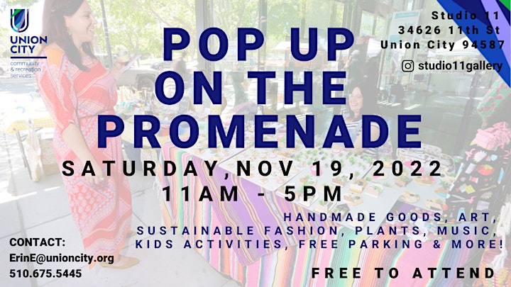 Pop Up on the Promenade: Local Makers POP UP - FREE ENTRY image