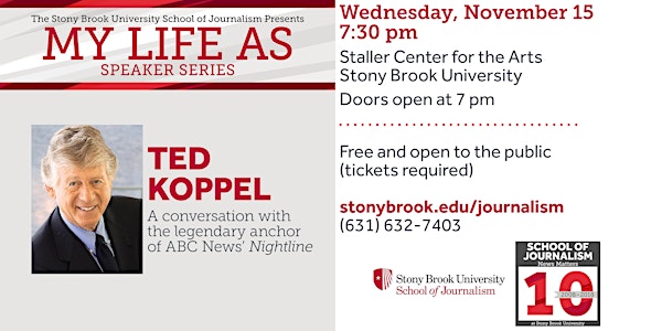 My Life As Speaker Series: A Conversation with Ted Koppel