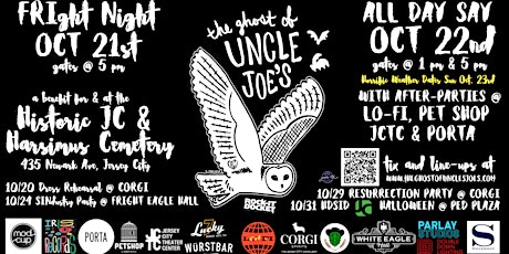 The Ghost of Uncle Joe's : Saturday Night 10/22 Sa