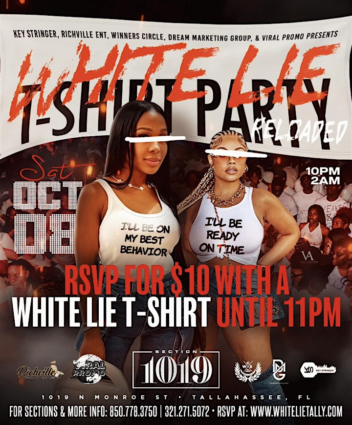 WHITE LIE T-Shirt PARTY image