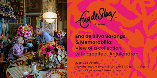 Ena de Silva Sarongs & Memorabilia: View of a collection with Anjalendran
