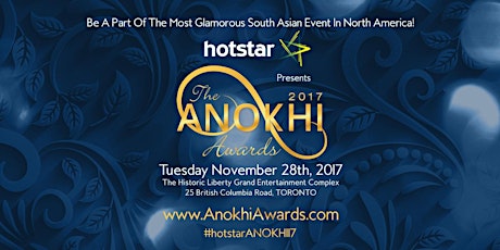 Hotstar Presents The ANOKHI Awards 2017 primary image