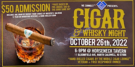 CIGAR AND WHISKY NIGHT - OCTOBER 26th, 2022 primary image