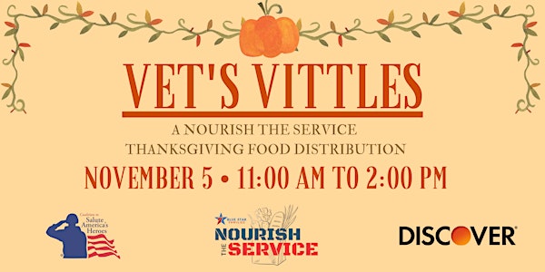 Vet's Vittles: A Nourish the Service Thanksgiving Food Distribution Event