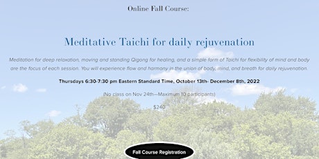 Meditative Taichi for Daily Rejuvenation