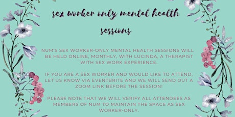 SW-Only Mental Health Sessions: October primary image