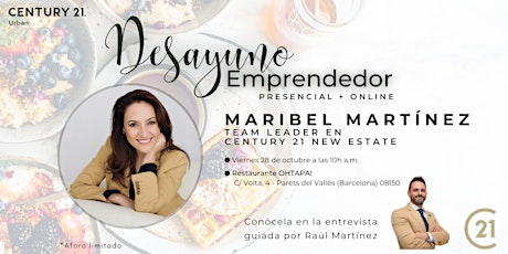 DESAYUNO EMPRENDEDOR. Maribel Martínez