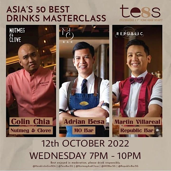 Tess Bar & Kitchen 8 Year Anniversary - Asia's 50 Best Drinks Masterclass image