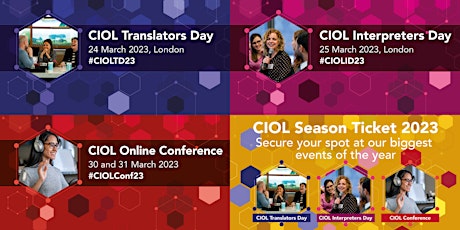 CIOL Online Conference, Translators Day, London & Interpreters Day, London