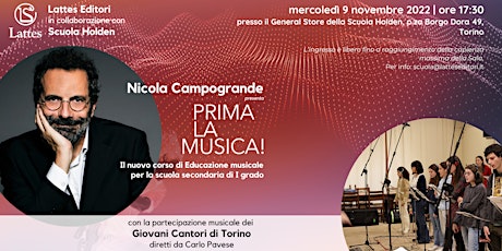 Nicola Campogrande presenta "Prima la musica!" - Lattes Editori