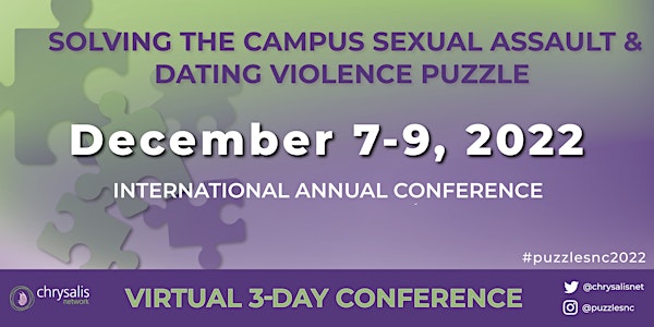 Solving the Campus Sexual Assault & Dating Violence Puzzle Conference 2022