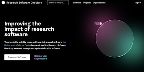 Primaire afbeelding van The Research Software Directory: Improving the impact of research software
