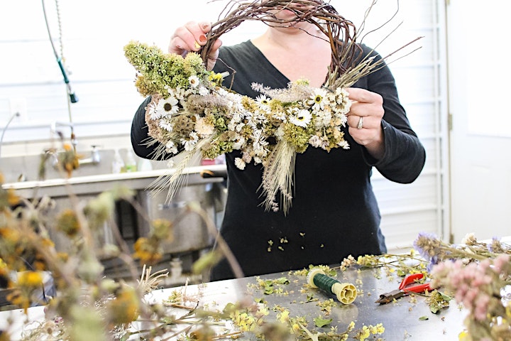 Fall Dried Flower Wreath Workshop image