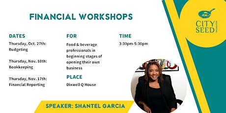 Imagen principal de Financial Workshops for Food Businesses