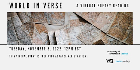 World In Verse: A Virtual Poetry Reading primary image