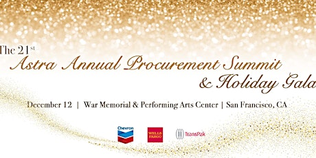 Astra 21st Annual Procurement Summit and Holiday Gala primary image