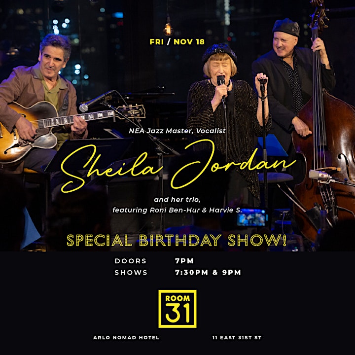 Sheila Jordan  Special Birthday Show image