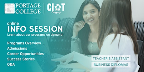 CIOT and Portage College Info Session for International Clients