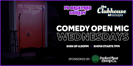 Comedy Open Mic Wednesdays @ The Clubhouse