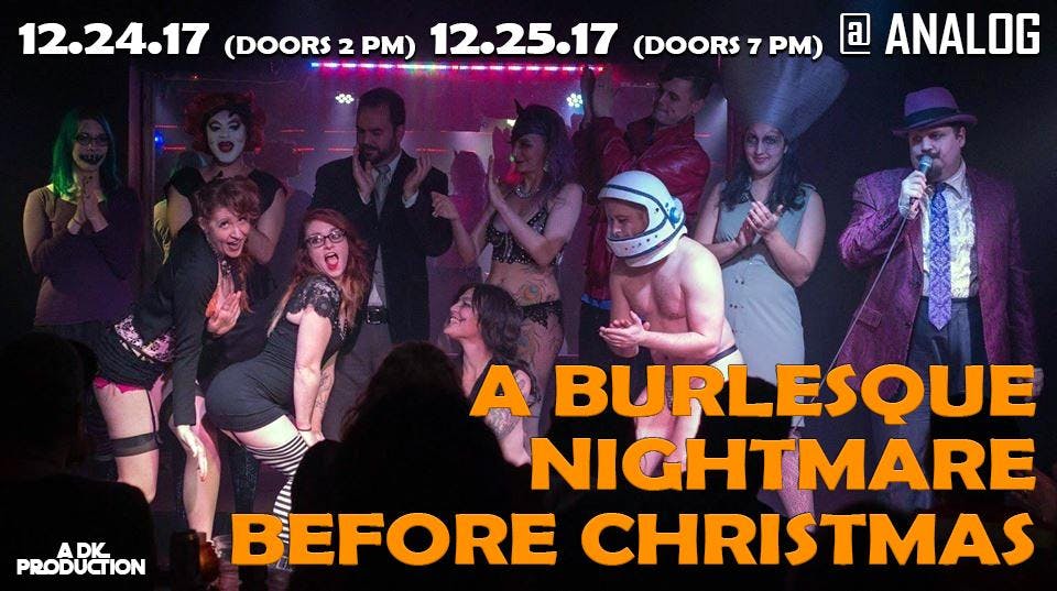 A Burlesque Nightmare Before Christmas. Tribute to the Movies of Tim Burton