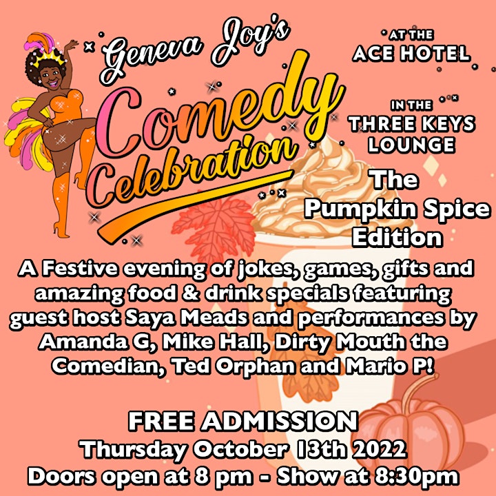 Geneva Joy's Comedy Celebration: Pumpkin Spice Edition image