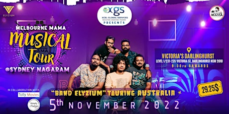 Hauptbild für Telugu Live Band Musical Show |Sydney Nagaram| BAND ELYZIUM| Melbourne MAMA