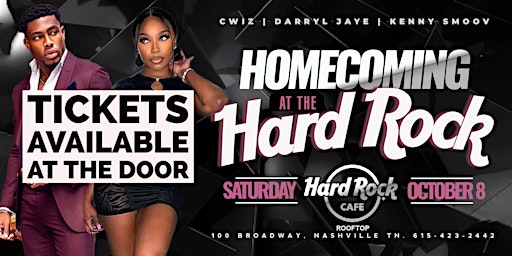 Homecoming @ The Hard Rock Cafe With C-Wiz Darryl Jaye & Kenny Smoov!