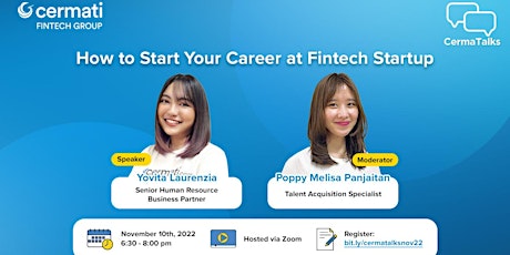 Cermatalks: "How to Start Your Career at Fintech Startup" primary image
