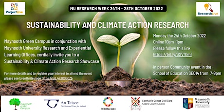 Sustainability & Climate Action Research . Part of MU Research Week 2022 primary image