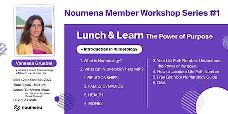 Imagen principal de Lunch & Learn: The Power of Purpose - Introduction into Numerology