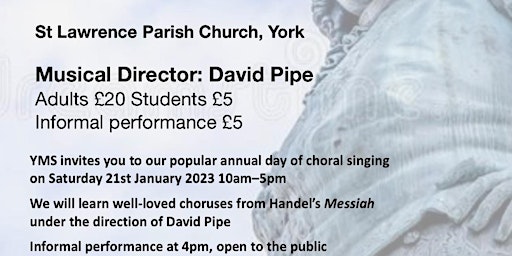 Come and Sing Handel's Messiah - the best bits with YMS (York)