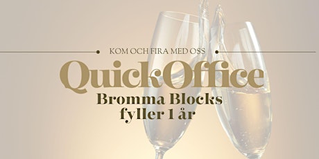Quick Office Bromma Blocks 1 år med retorikexperten ELAINE EKSVÄRD, m.m.  primärbild