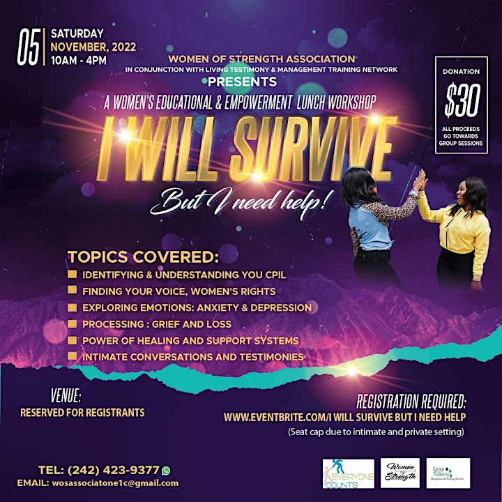 "I WILL SURVIVE" but I need HELP image