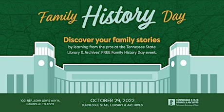 Primaire afbeelding van Family History Day at the Tennessee State Library & Archives