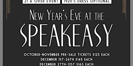 New Years Eve at the Speakeasy  primary image