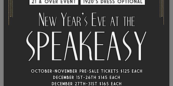 New Years Eve at the Speakeasy 