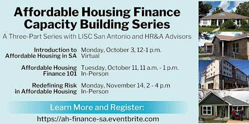 Affordable Housing Finance Capacity Building Series