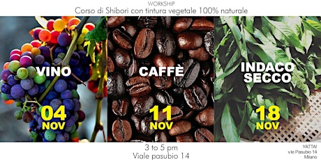 Immagine principale di Shibori con tintura vegetale vino,caffè e Indaco 