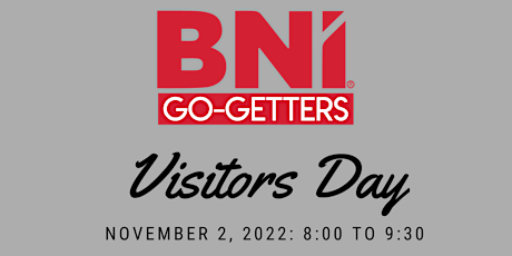BNI Go-Getters Visitors Day primary image