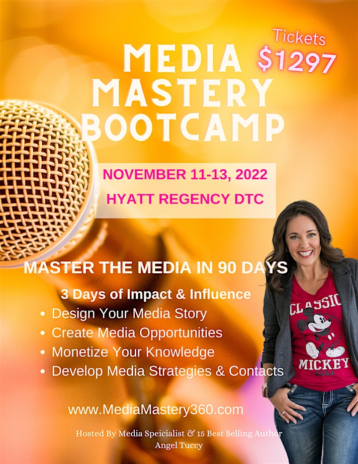 Media Mastery Bootcamp - 3-Day Live Event image