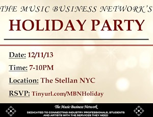 The Music Business Network's Holiday Party & Networking Event
